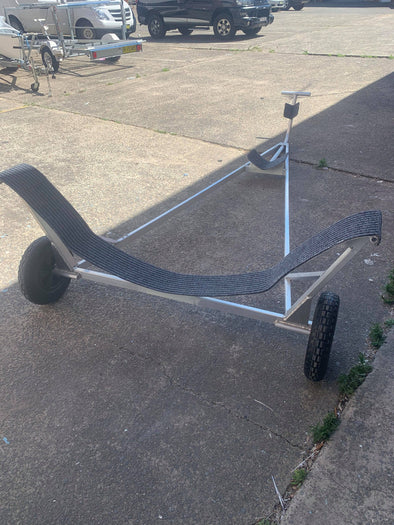 29er aluminium dolly with cradle + gunwhale supports