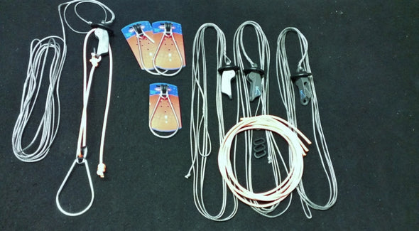 49er FX Trapeze lines with rings - 2 pairs ( Adjustable spliced )